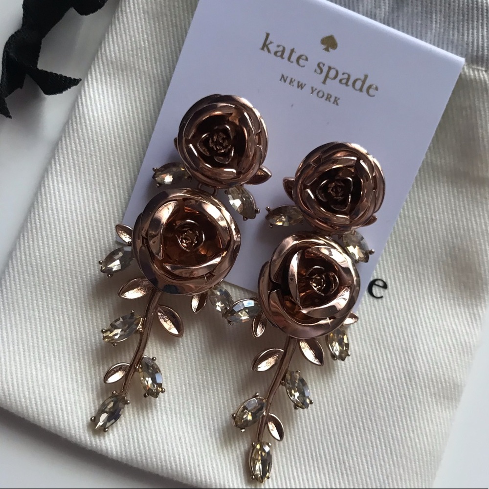 🌹 NWOT Rose Gold Kate Spade Earrings
